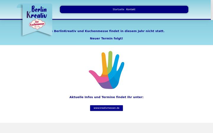 Screenshot of berlinkreativmesse.de