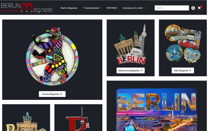 Ekraanipilt saidist berlinmagnete.de