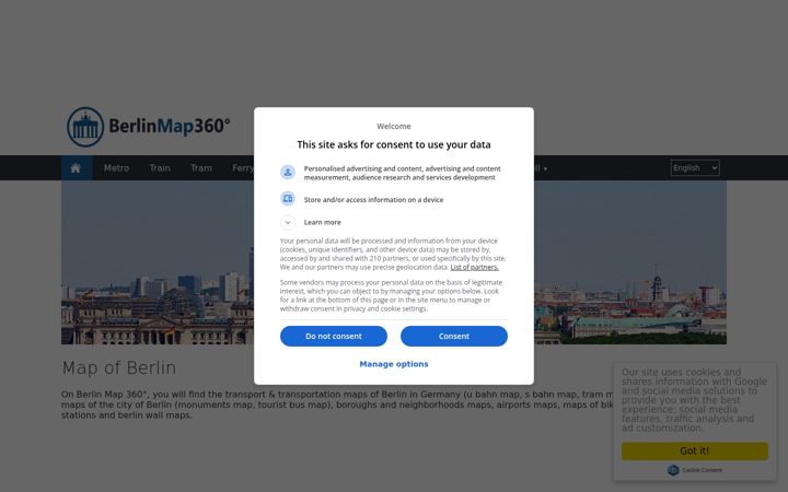 Screenshot of berlinmap360.com