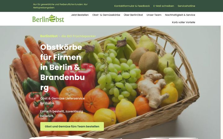 Ekraanipilt saidist berlinobst.de