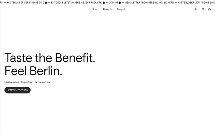 Screenshot of berlinorganics.de