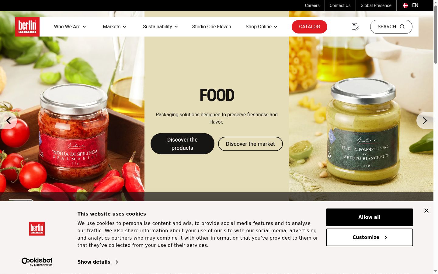 Screenshot des Einwilligungsbanners vor jeglicher Interaktion