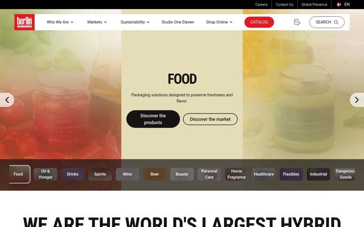 Screenshot of berlinpackaging.dk
