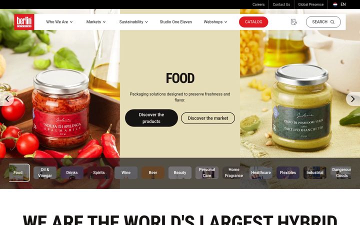 Screenshot of berlinpackaging.nl