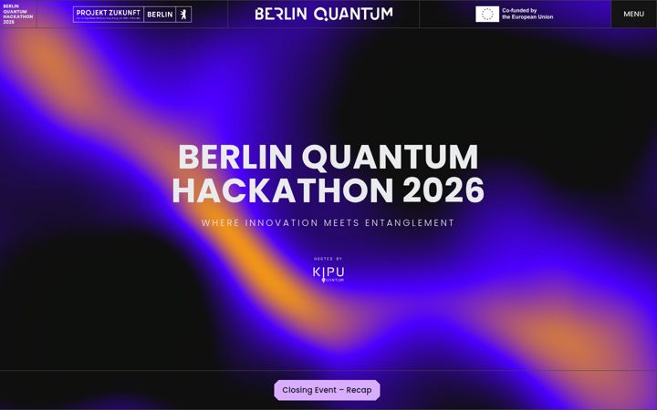 Screenshot of berlinquantumhackathon.com