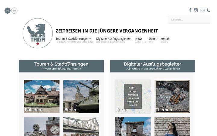 Ekraanipilt saidist berlinstaiga.de