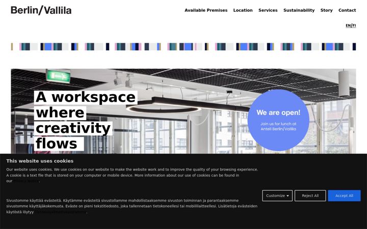 Screenshot of berlinvallila.com