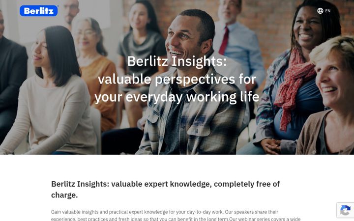 Screenshot of berlitz.eu