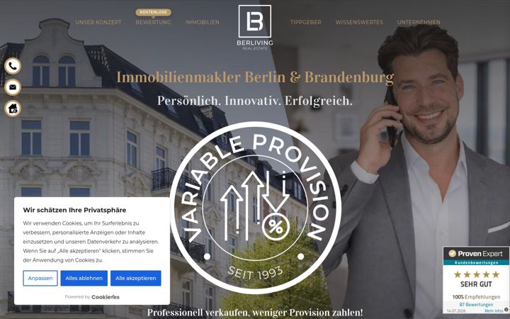 Zrzut ekranu berliving.de