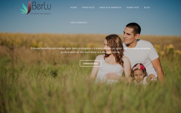 Screenshot of berluseguros.com.br