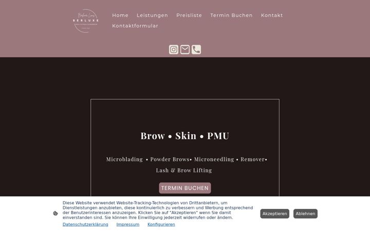 Screenshot of berluxecosmetics.de