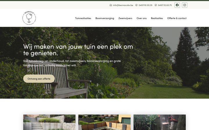 Screenshot of bermacobv.be