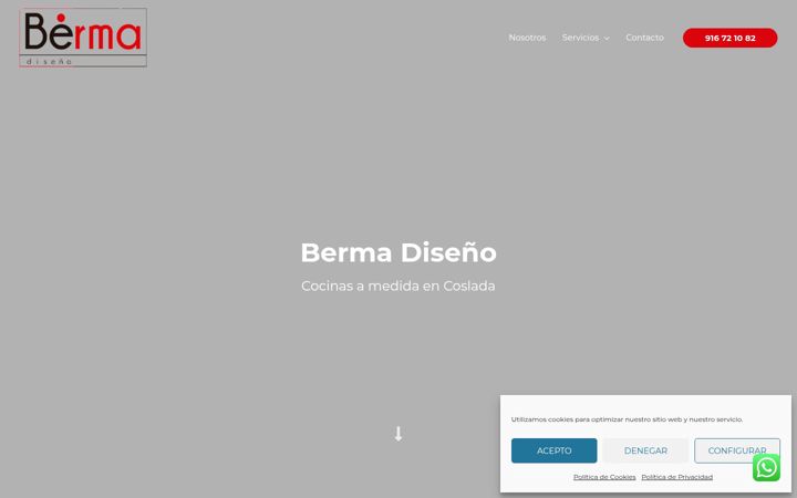 Screenshot of bermacocinas.net