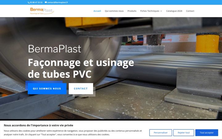 Ekrānuzņēmums no bermaplast.fr