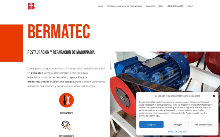 Screenshot of bermatec.es