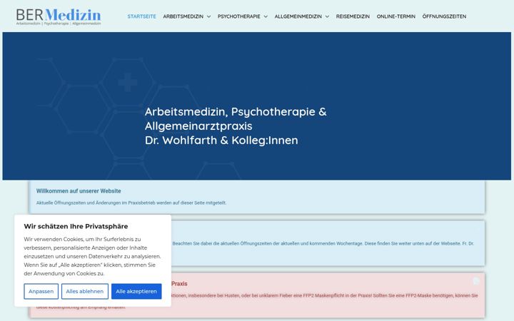 Screenshot of bermedizin.de