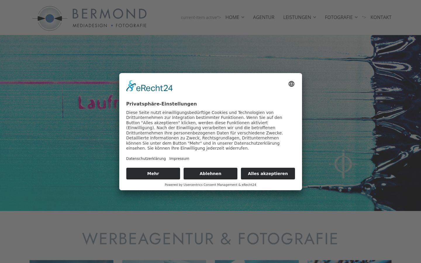 Screenshot tal-banner tal-kunsens muri qabel kwalunkwe interazzjoni