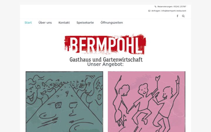 Screenshot of bermpohl.restaurant
