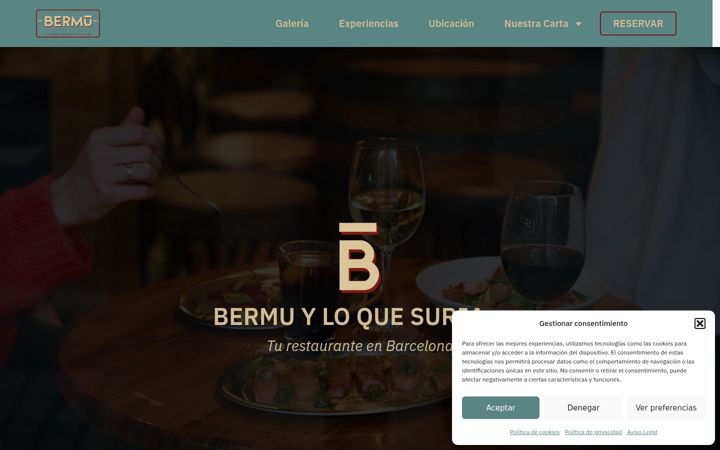 Screenshot of bermubarcelona.com