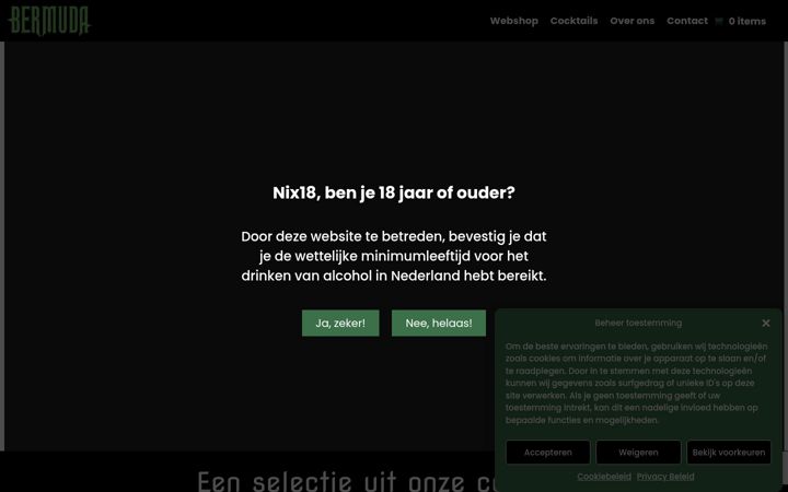 Zrzut ekranu bermudaspirit.nl