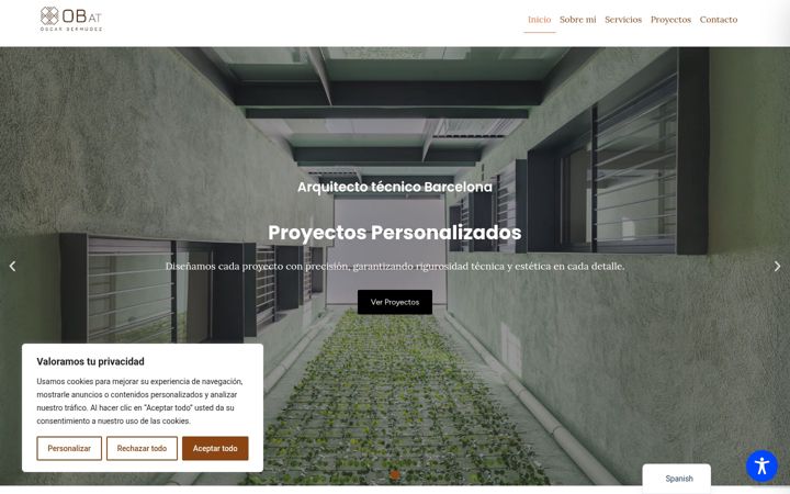 Screenshot of bermudezarquitectotecnico.com