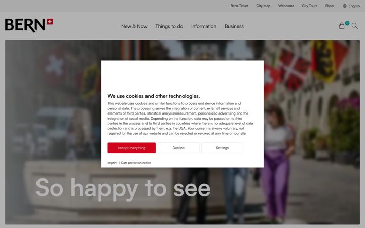 Screenshot of bern.com