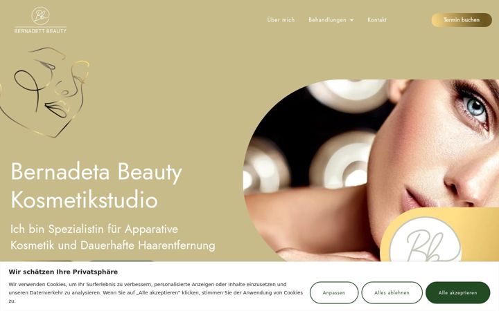 Zrzut ekranu bernadetabeauty.de