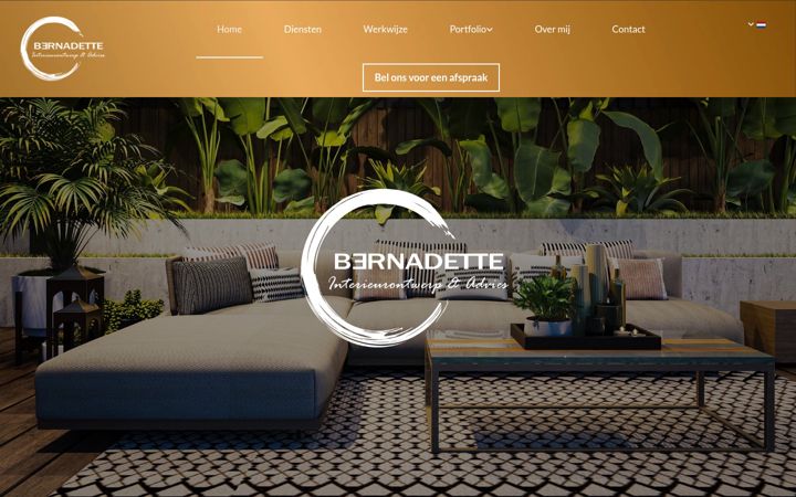 Screenshot of bernadette-interieur.nl