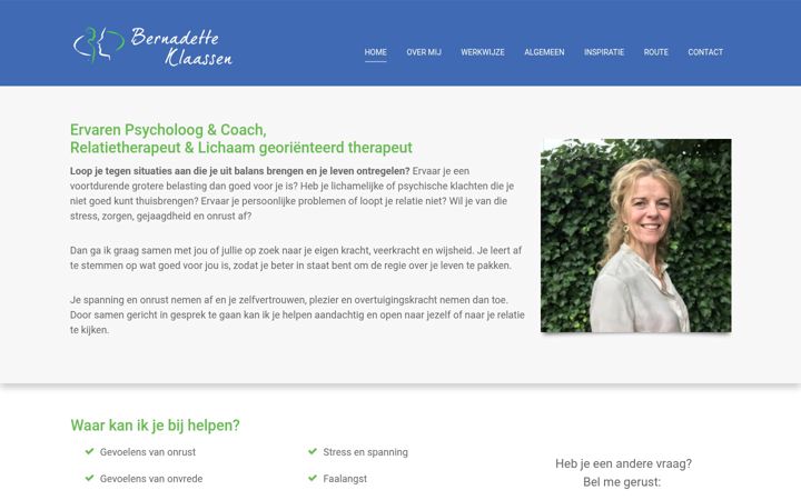 Zrzut ekranu bernadetteklaassen.nl