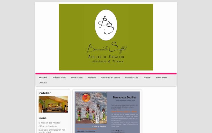 Screenshot of bernadettesoufflet.com