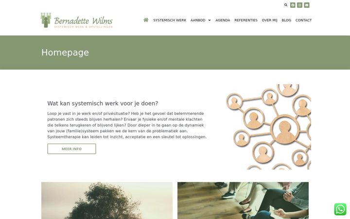 Screenshot of bernadettewilms.nl