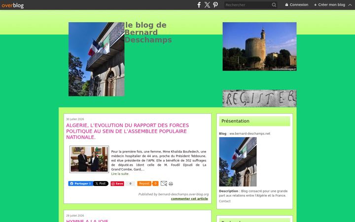 Screenshot of bernard-deschamps.net
