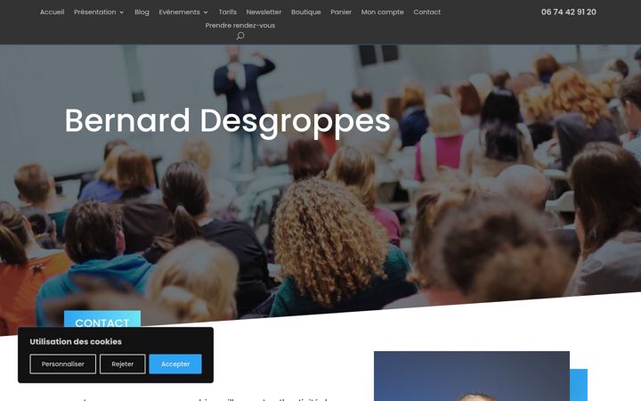 Screenshot of bernard-desgroppes-medium.com