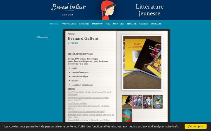 Screenshot of bernard-gallent.com