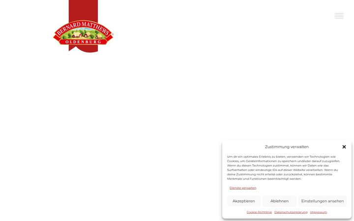 Screenshot of bernard-matthews.de