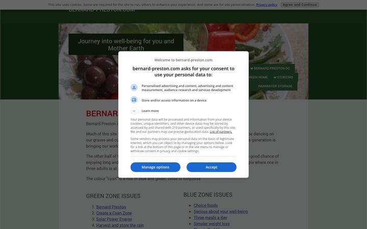 Screenshot of bernard-preston.com