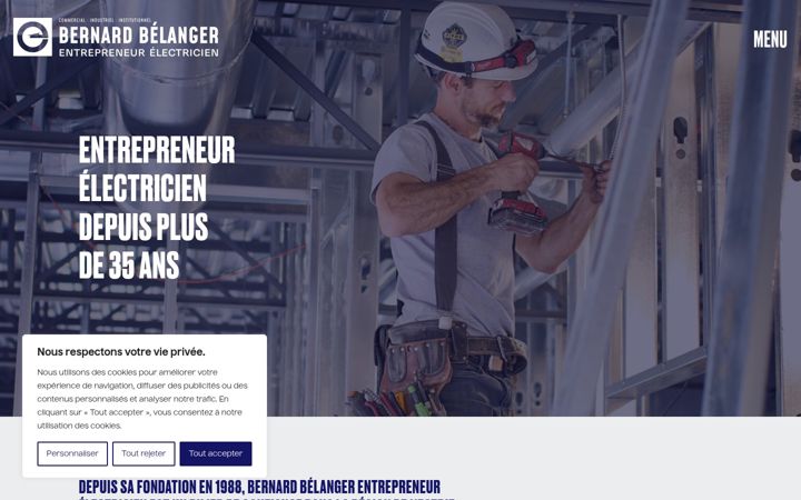 Screenshot of bernardbelanger.ca