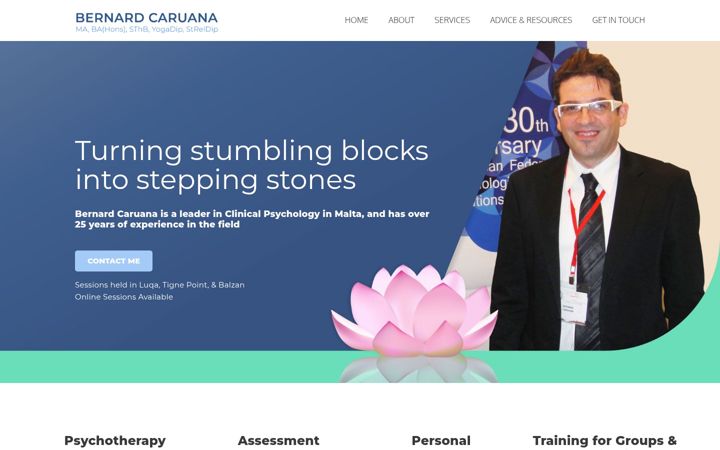 Screenshot of bernardcaruana.com