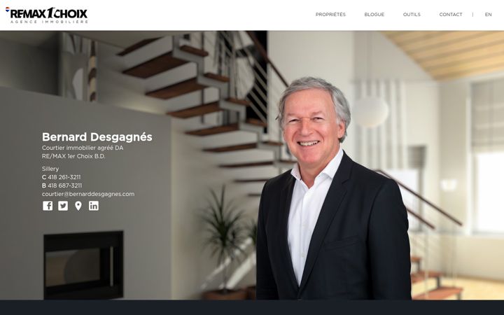Screenshot of bernarddesgagnes.com