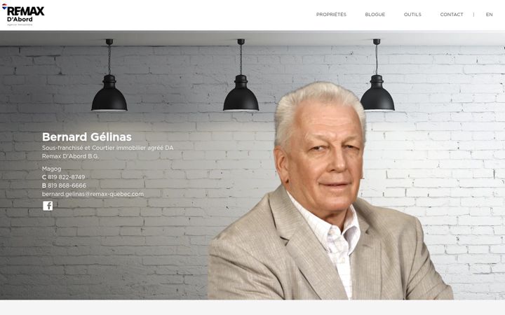 Screenshot of bernardgelinas.com
