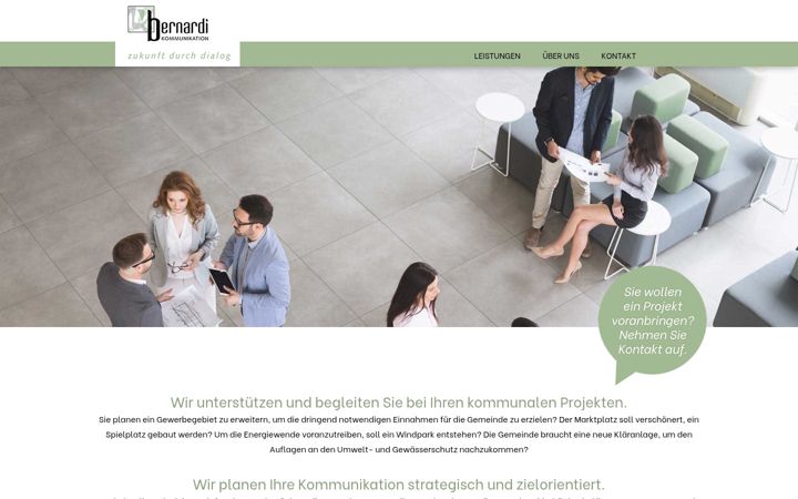 Zrzut ekranu bernardi-kommunikation.de