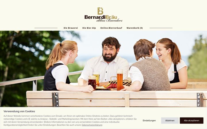Screenshot of bernardibraeu.de