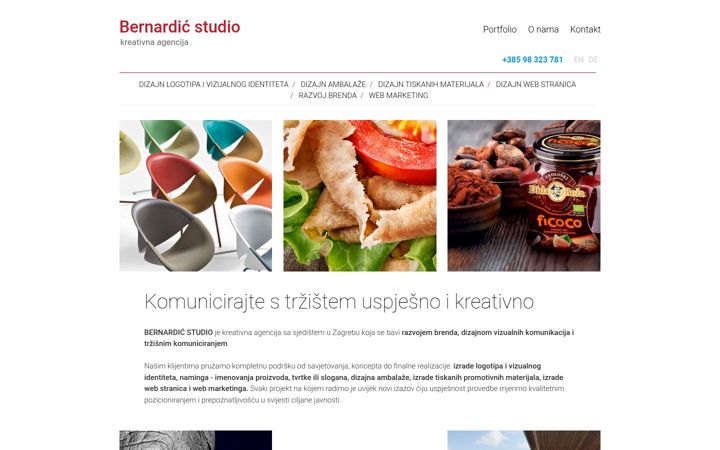 Screenshot of bernardic.hr