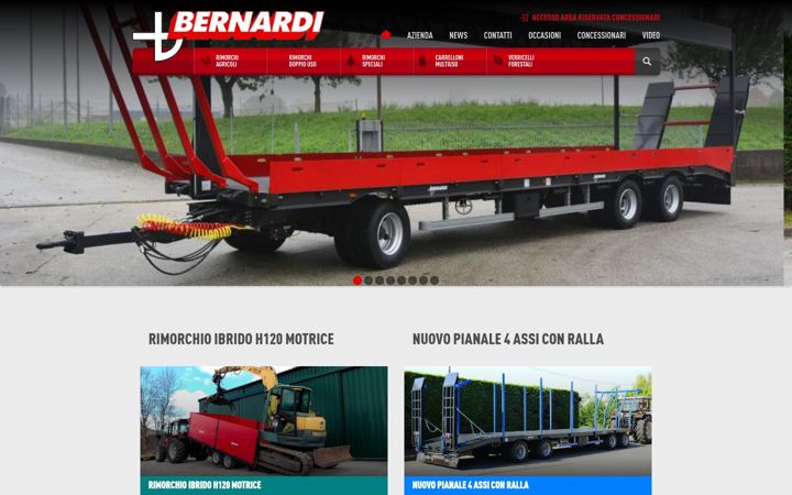 Screenshot of bernardimacchine.it