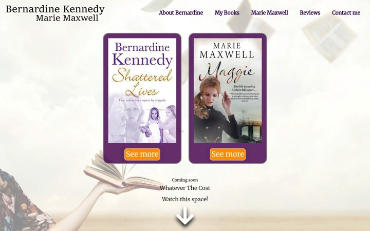 Screenshot of bernardinekennedy.com