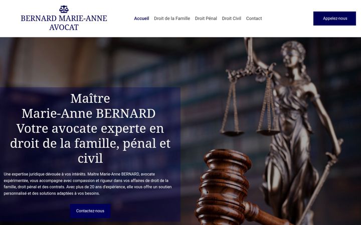 Screenshot of bernardmarieanneavocat.fr
