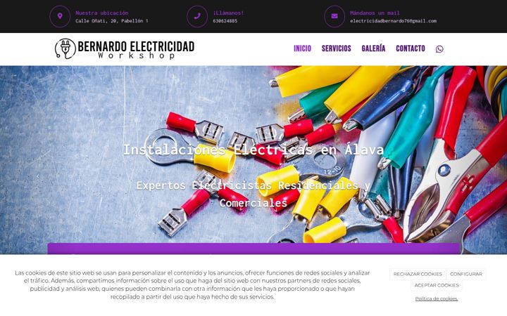 Screenshot of bernardoelectricidadworkshop.es