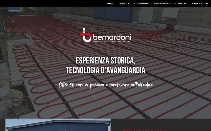 Screenshot of bernardoniimpianti.it