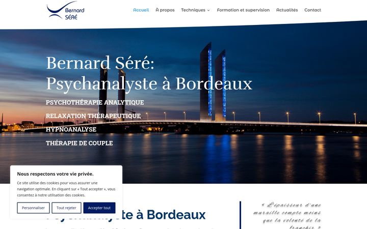 Screenshot of bernardsere-psychanalyste.fr