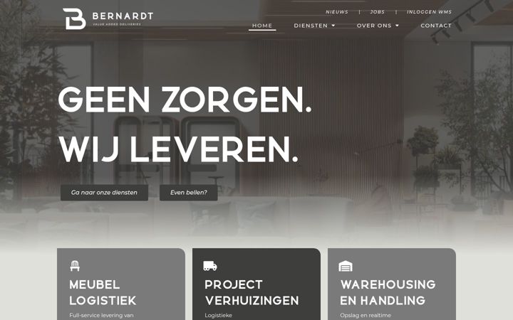 Screenshot of bernardtvad.nl